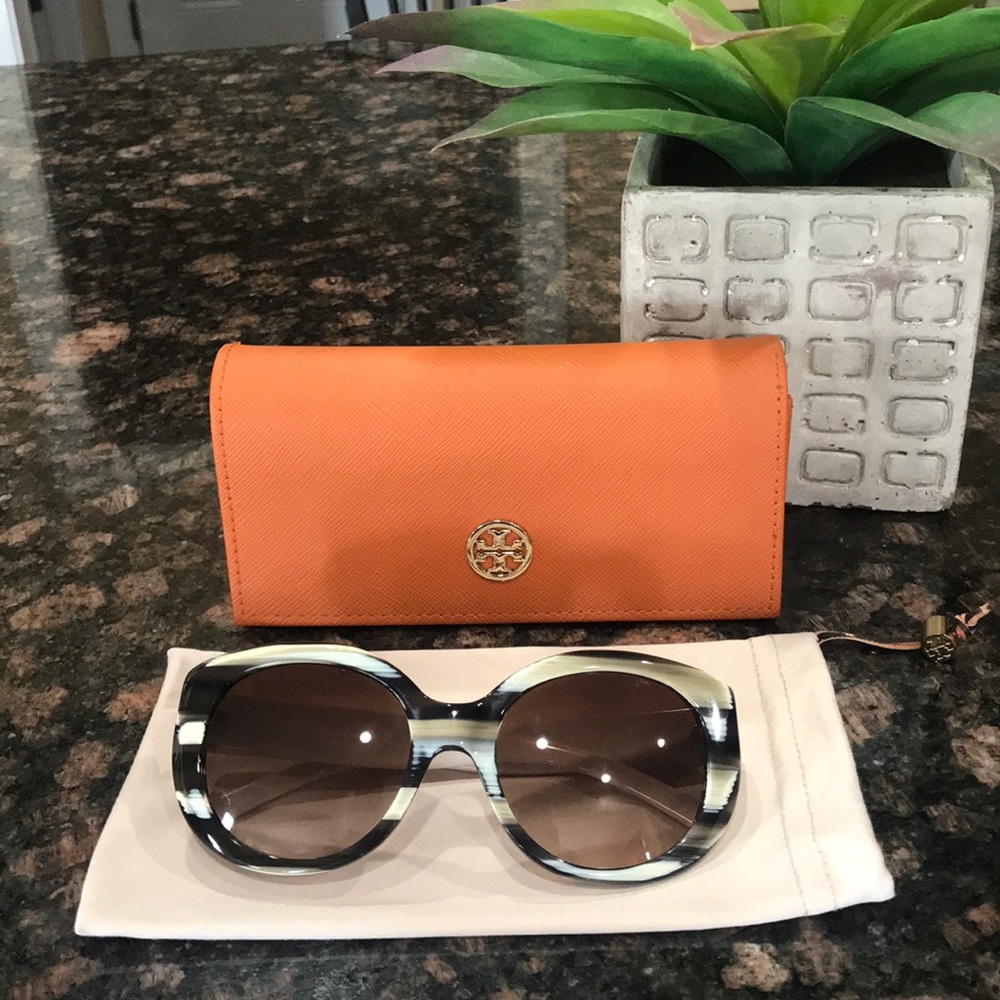 Tory Burch Striped Sunglasses 🕶